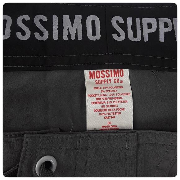 Men's Swim Trunks Board Shorts Grey Size 30 Beach Summertime Swimming Festivals - Picture 5 of 5